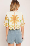 Island Woven Vacation Crop Top