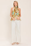 Golden Elegant JACQUARD Top