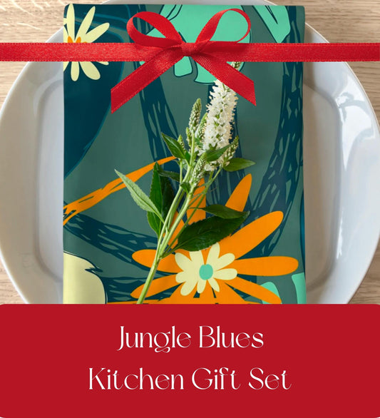 Jungle Blues Kitchen Gift Set