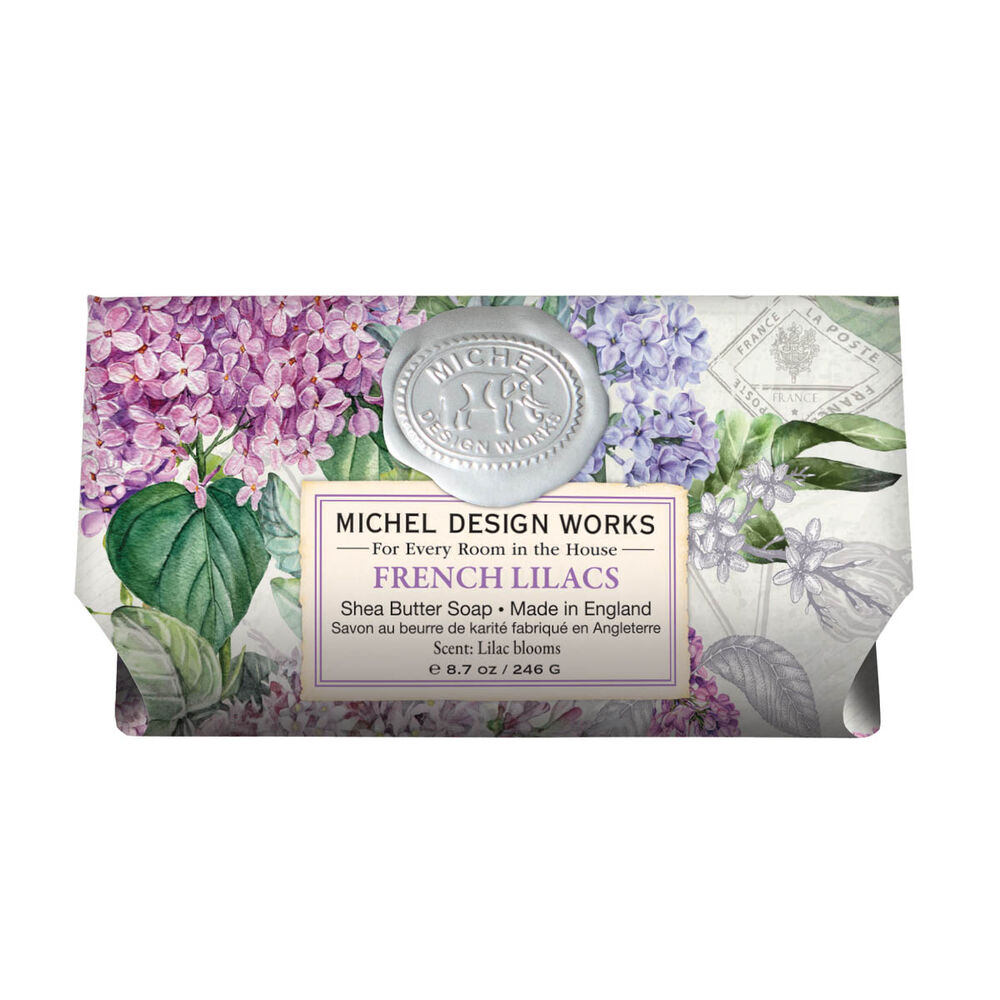 Michel design Works French Lilacs  Bath Soap Bar