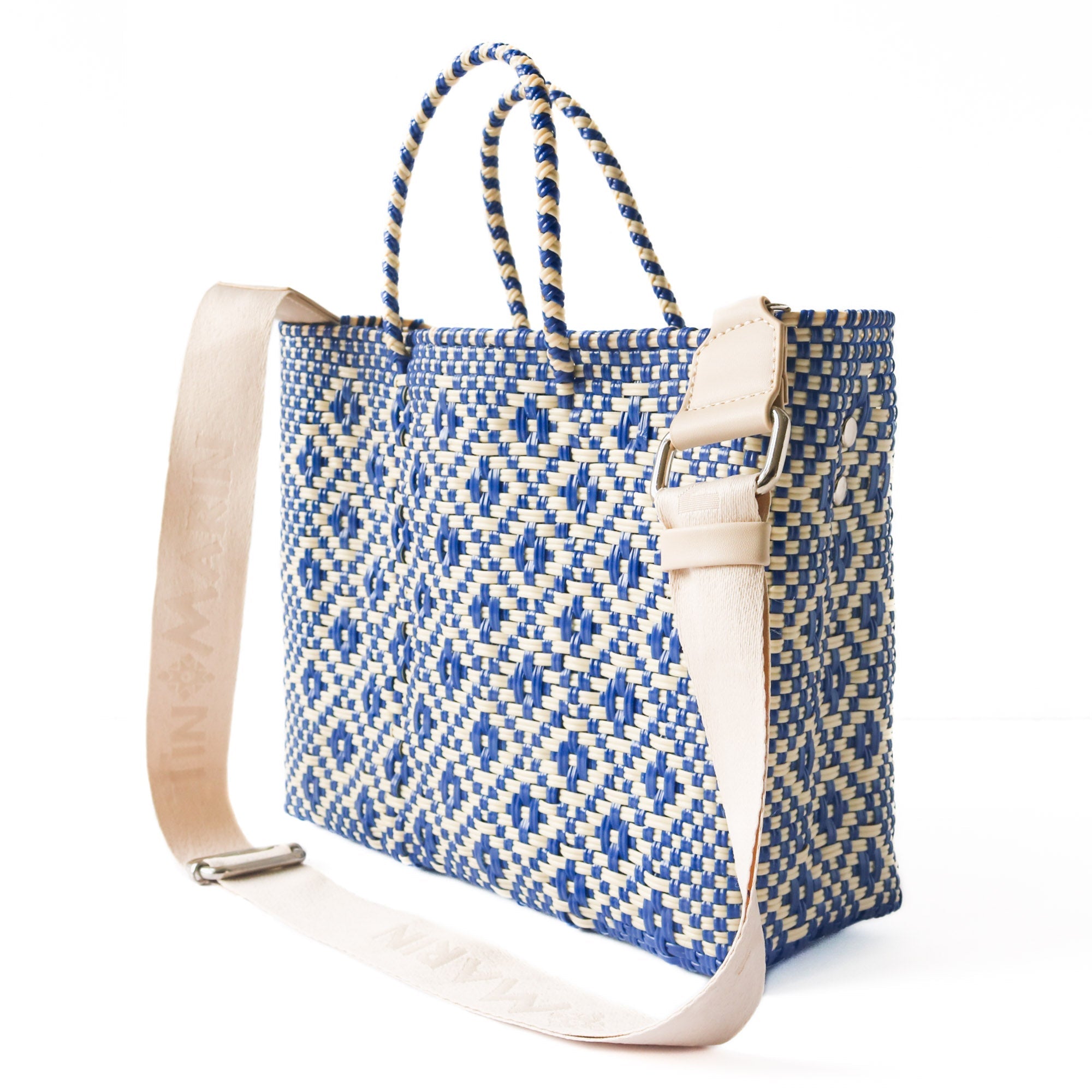 Mixte Medium Woven Resort Crossbody Bag Artisan Handmade