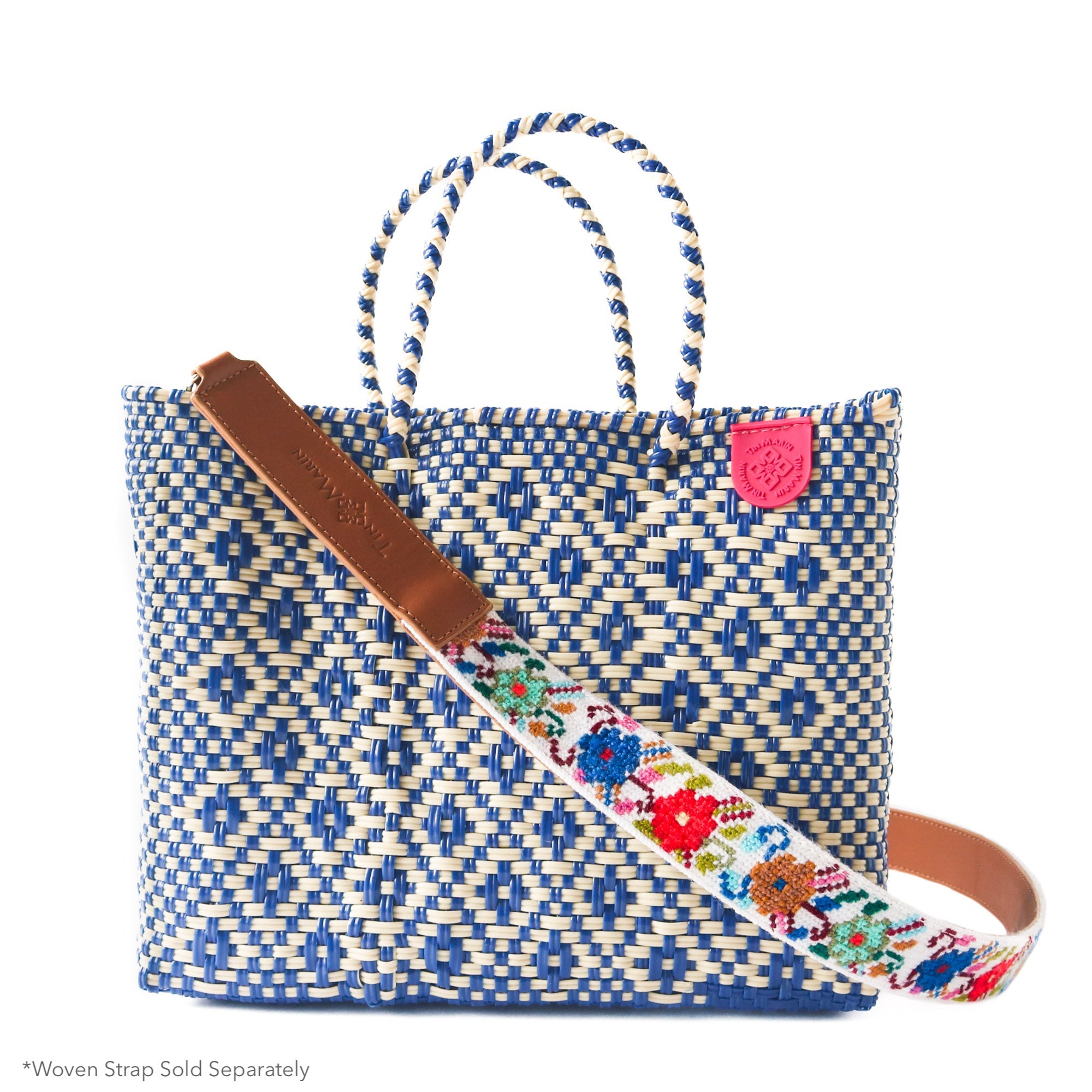 Mixte Medium Woven Resort Crossbody Bag Artisan Handmade