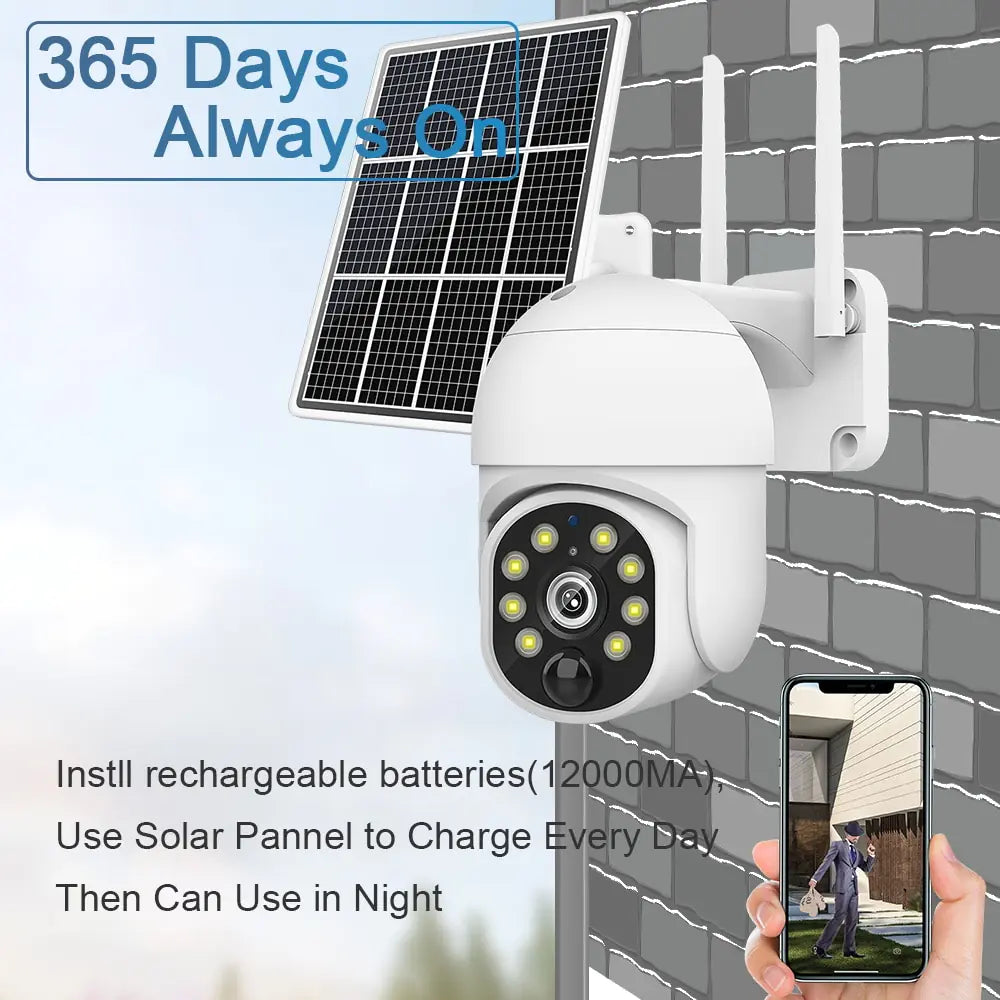 4G Solar Security Camera, Waterproof