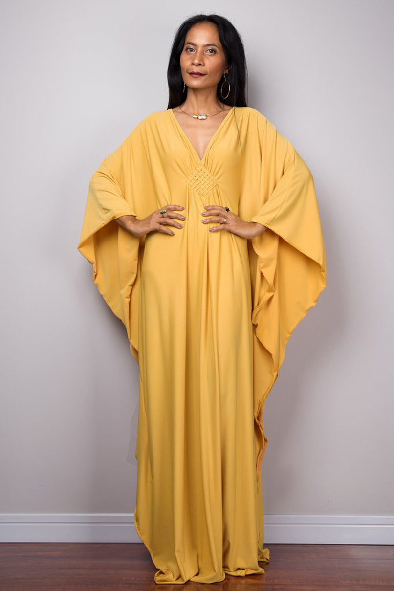 Center-Knit Beach Maxi Dress