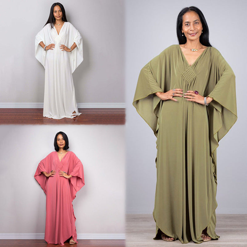 Center-Knit Beach Maxi Dress