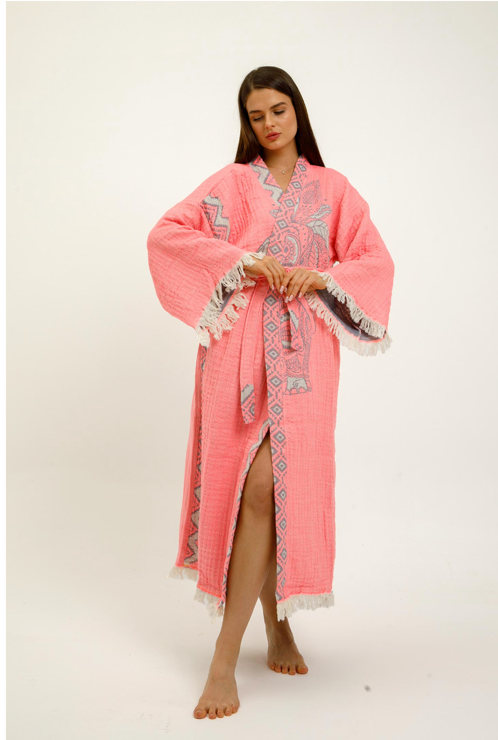 Jungle Kimono Boho Elephant