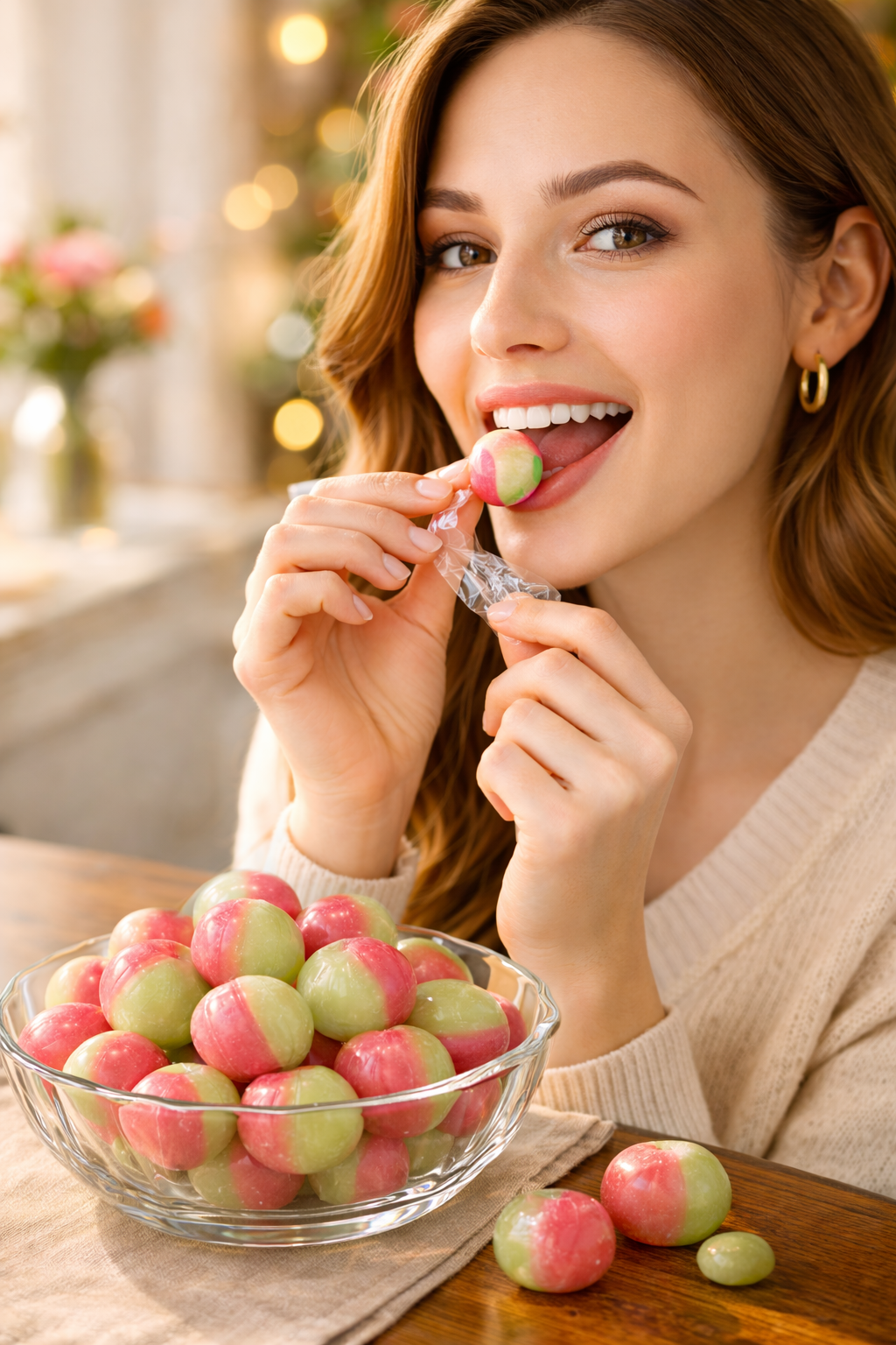 Sugar-Free Rosy Apple Hard Candy, 25 pc – European Copper-Kettle Boiled