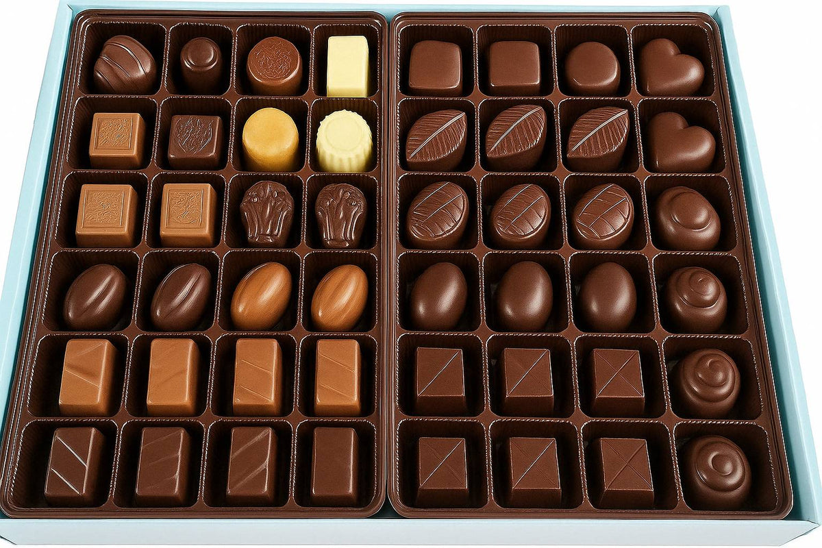 Sugar-Free Belgian Chocolate Truffles Gift Box, 48 pc