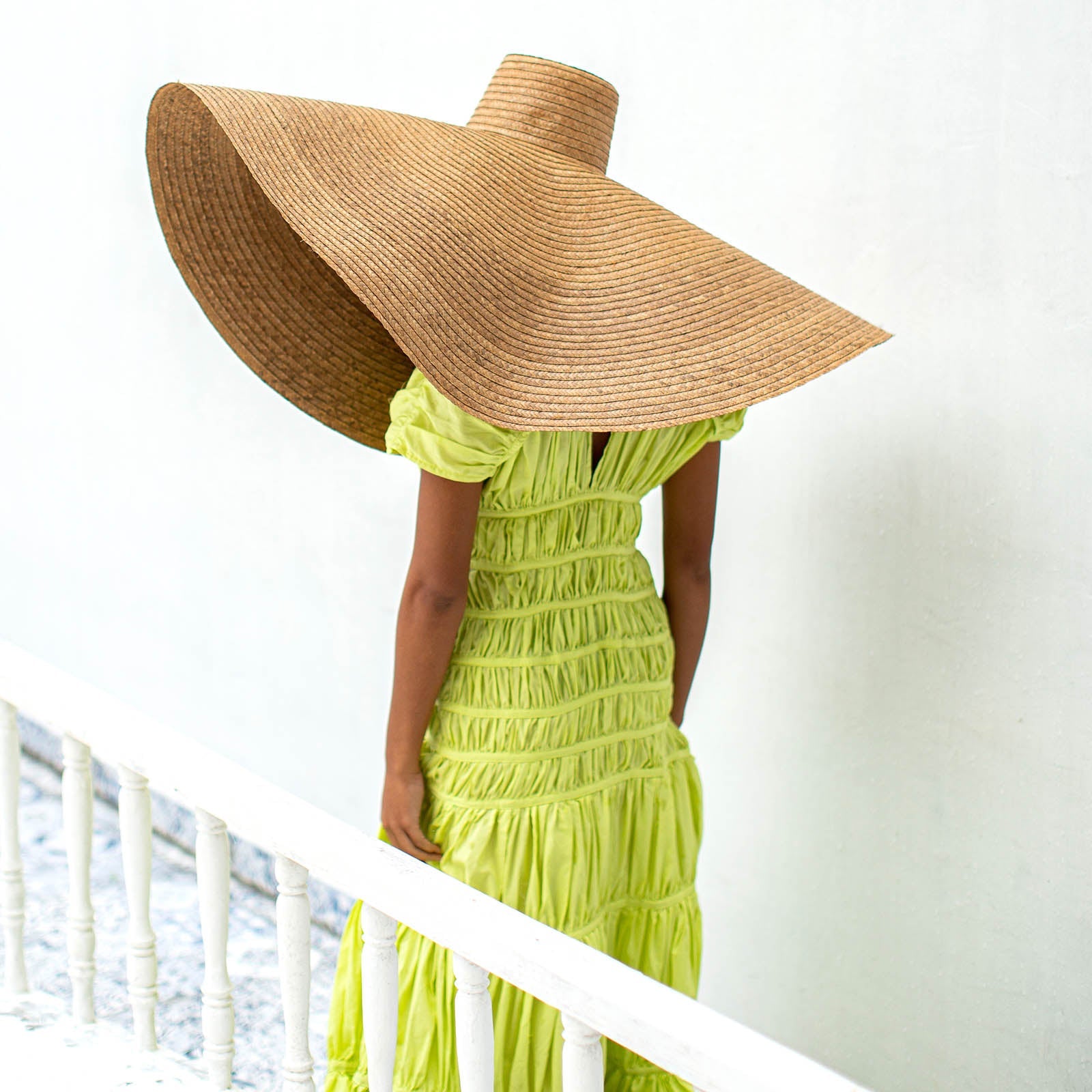 Bali Artisan The Srikandi Maxi Resort Dress In Lime Green