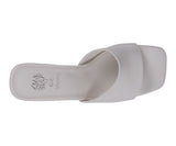 Women's Soho White Square Toe Heeled Sandals