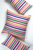 Vintage 70s Rainbow Striped Pillow