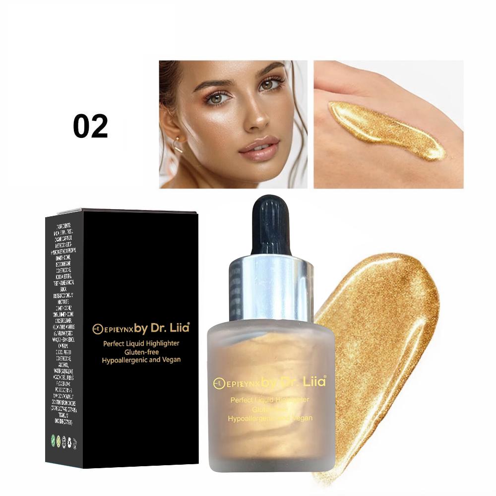 Perfect Liquid Highlighter Drops – Dewy, Luminous Glow (Vegan, Gluten-Free)