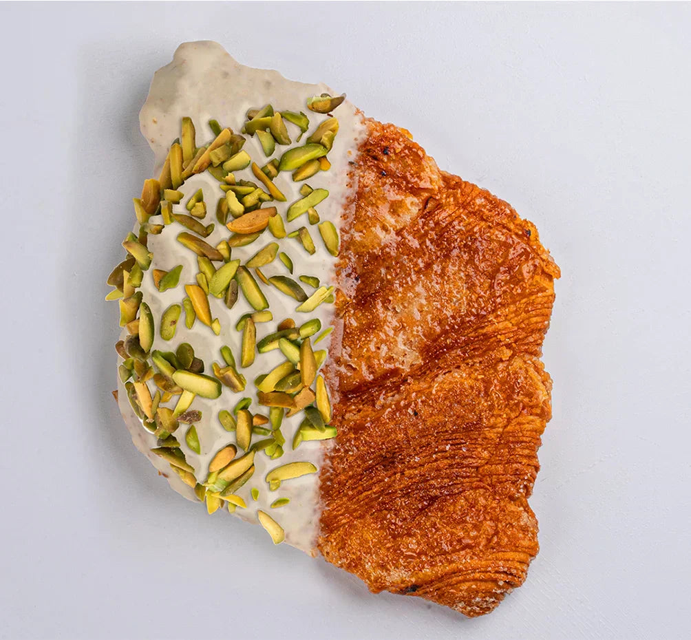 Sugar-Free White Chocolate Pistachio Croissant Cake, 10 pc, 2 lb