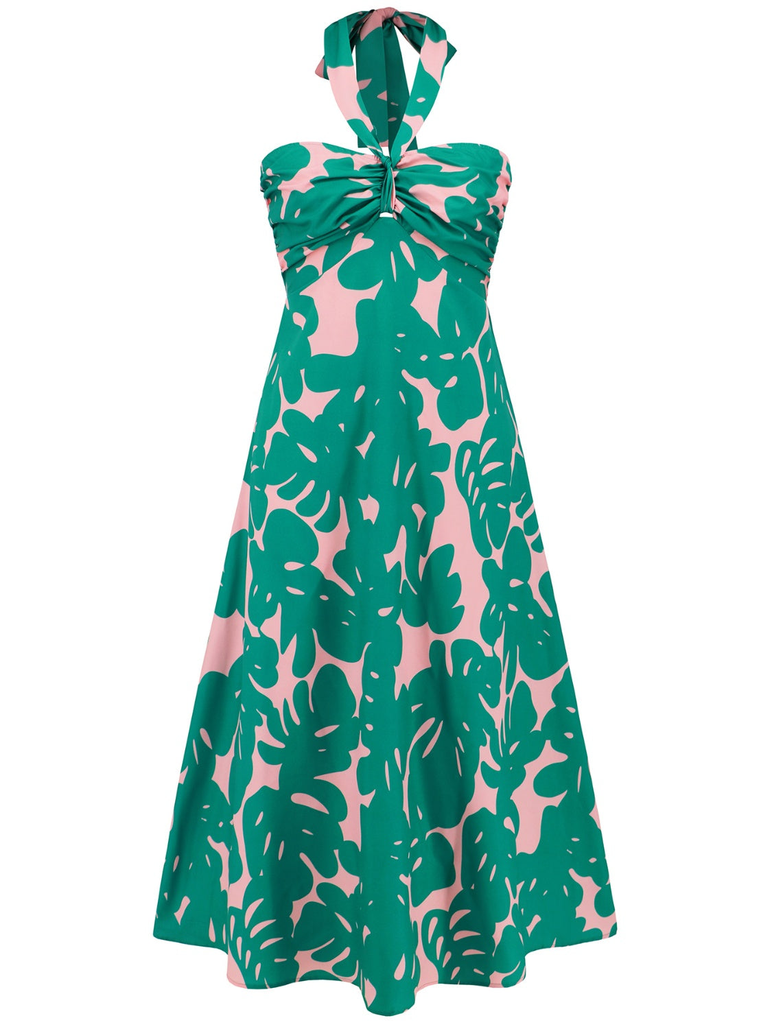 Tropical Midi Vacation Dress