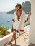 Boho Beachy A-Line Beach Midi Dress – Vacation Resort