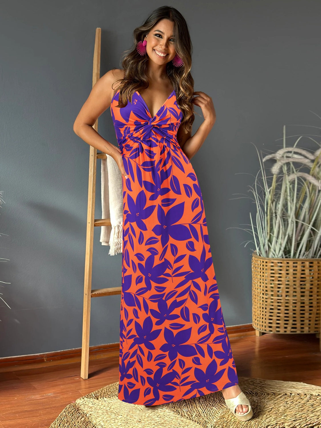 Tropical Vacation Maxi Resort Dress