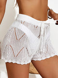 Drawstring Lace Swim Shorts