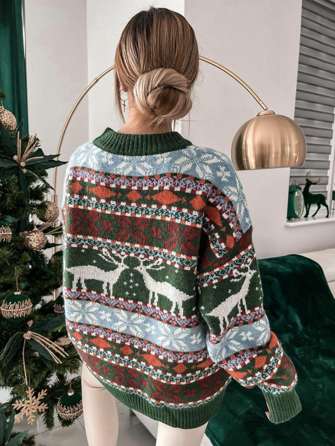 Women's Alpine Reindeer Sweater