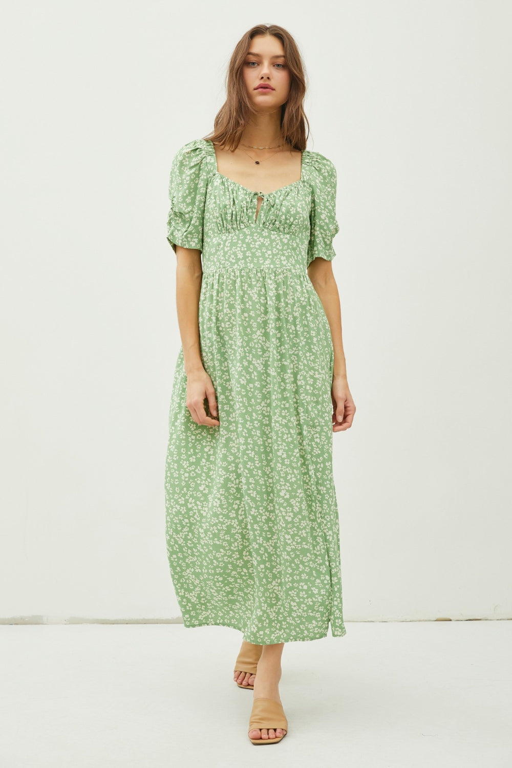 Cap Sleeve Summer Maxi Dress