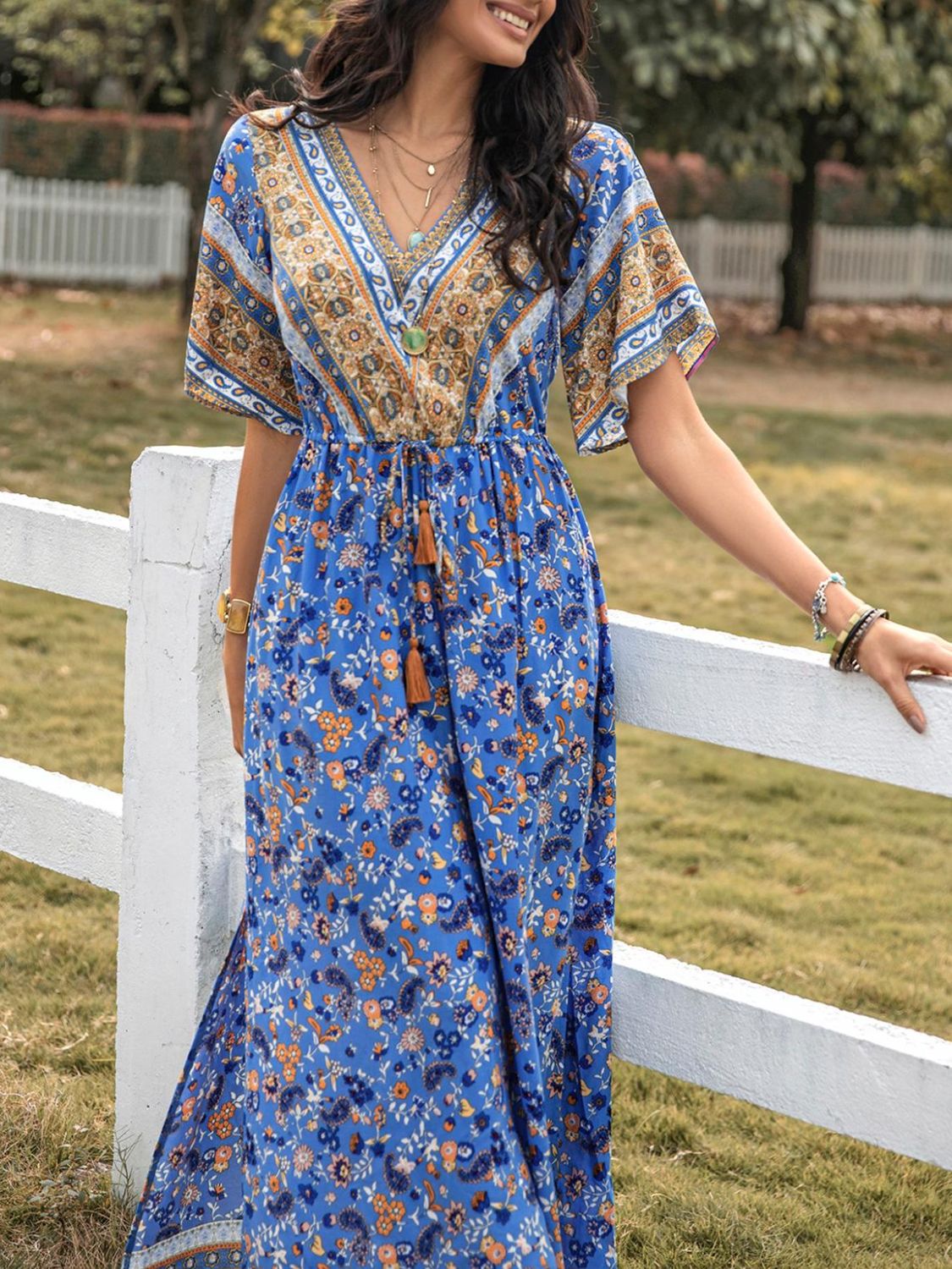 Boho Farm Girl Maxi Dress