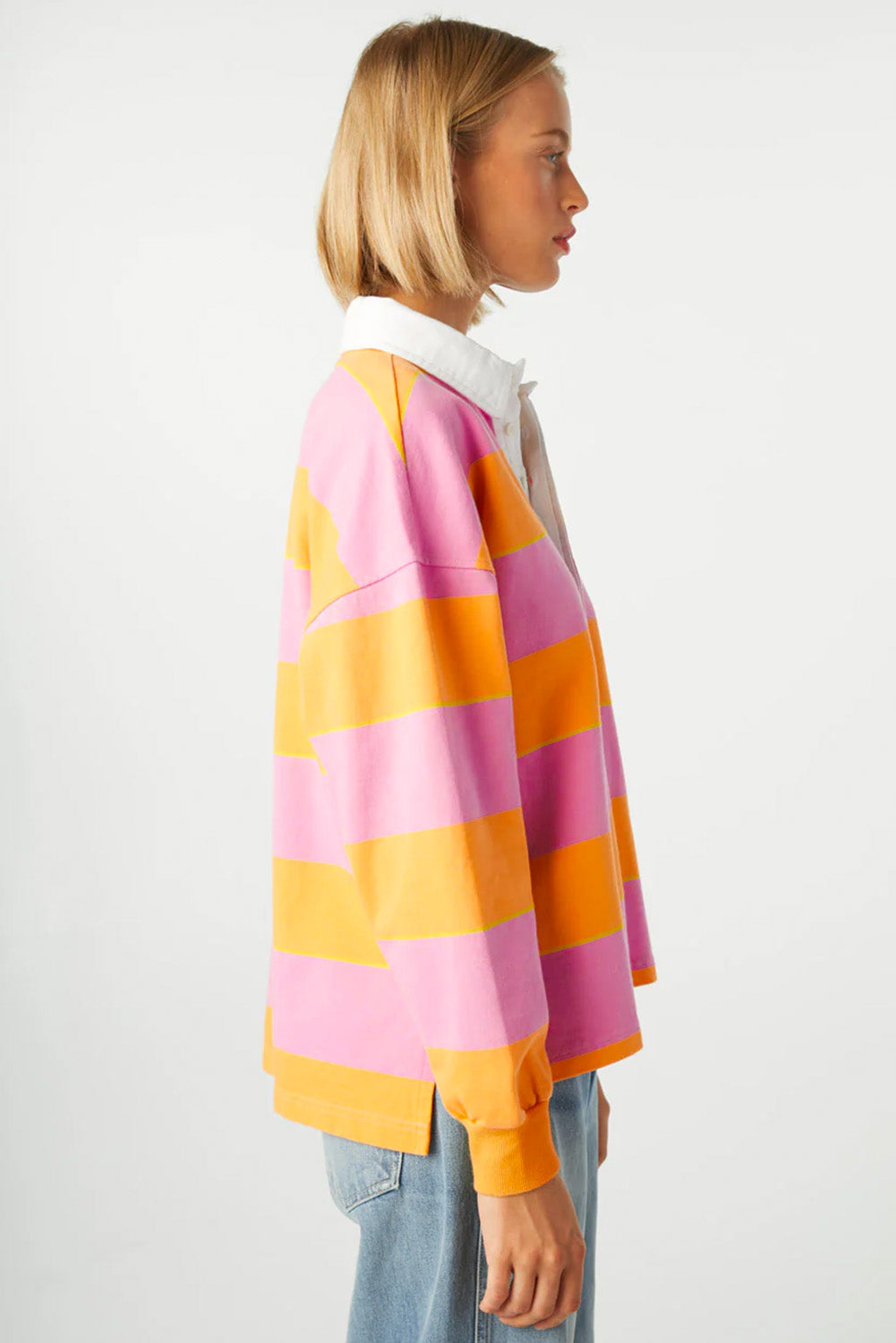 Comfy Striped Long Sleeve Sweatshirt