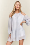 Romantic Balloon Sleeve Mini Summer Dress