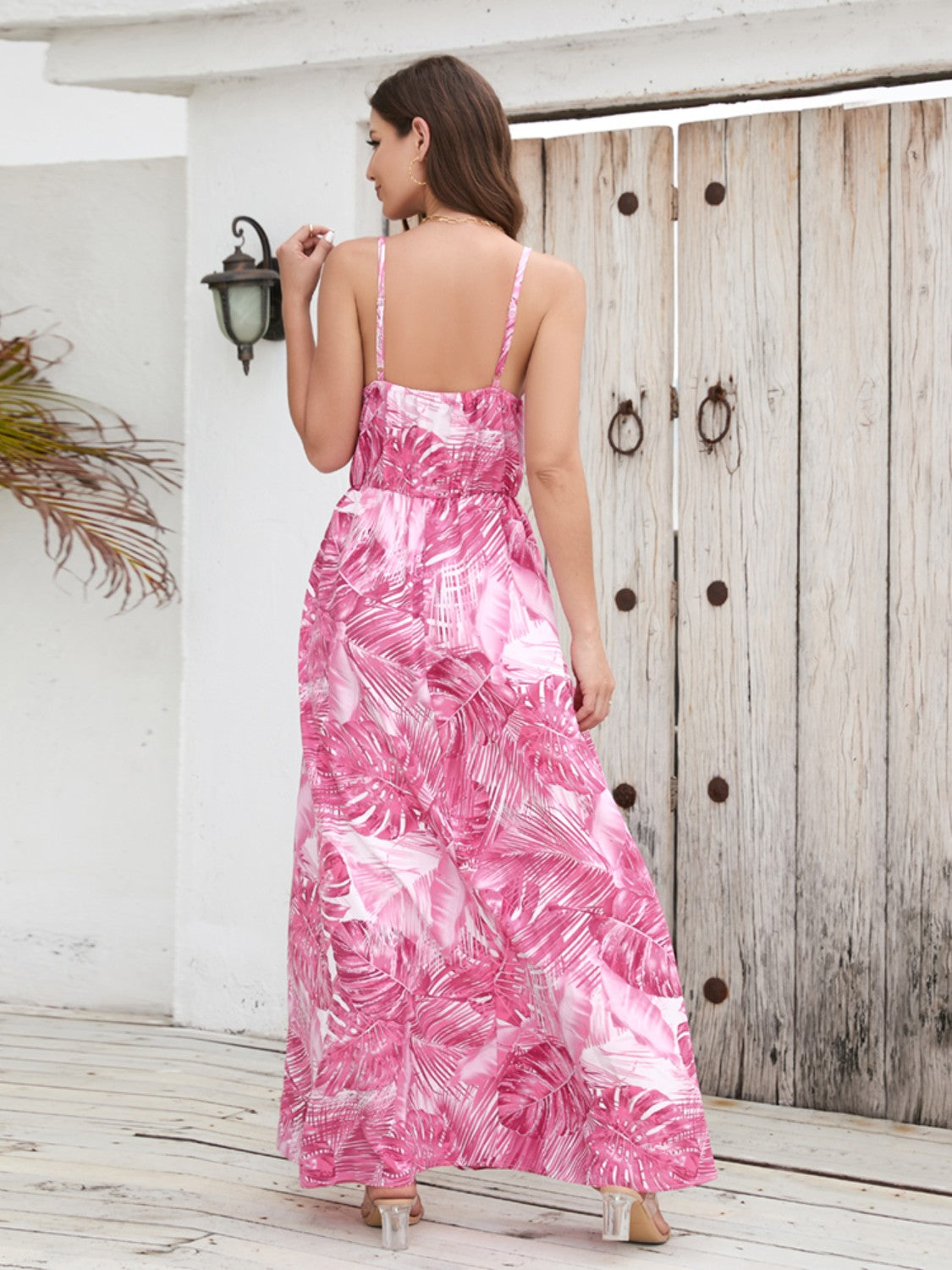 Tropical Cami Vacation Maxi Dress