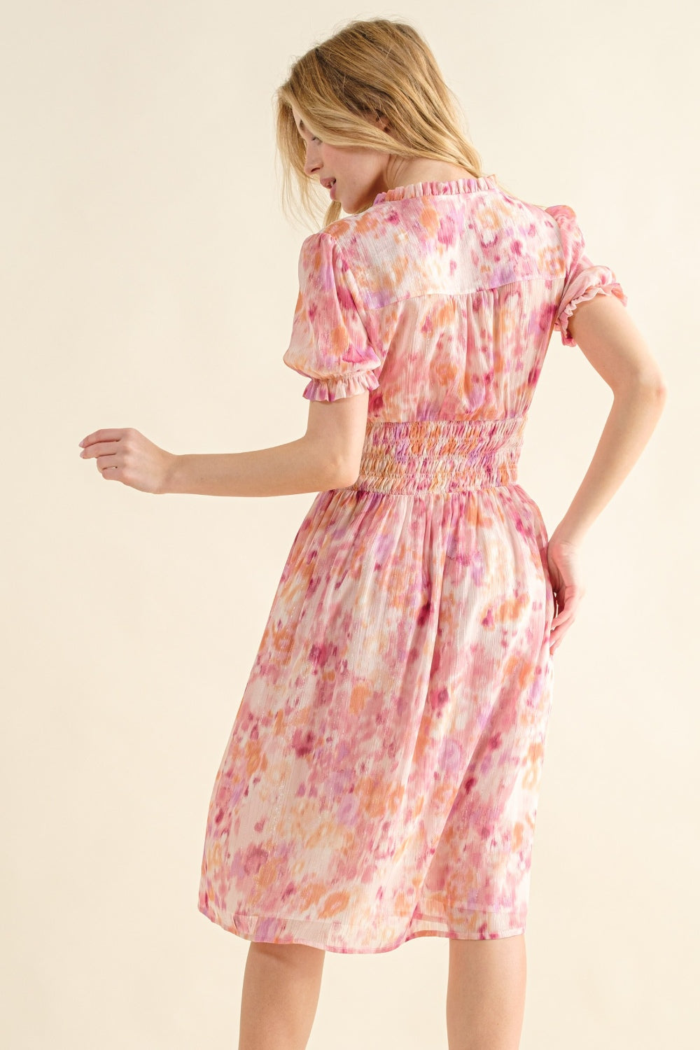 Full Size Flowing Midi Dress