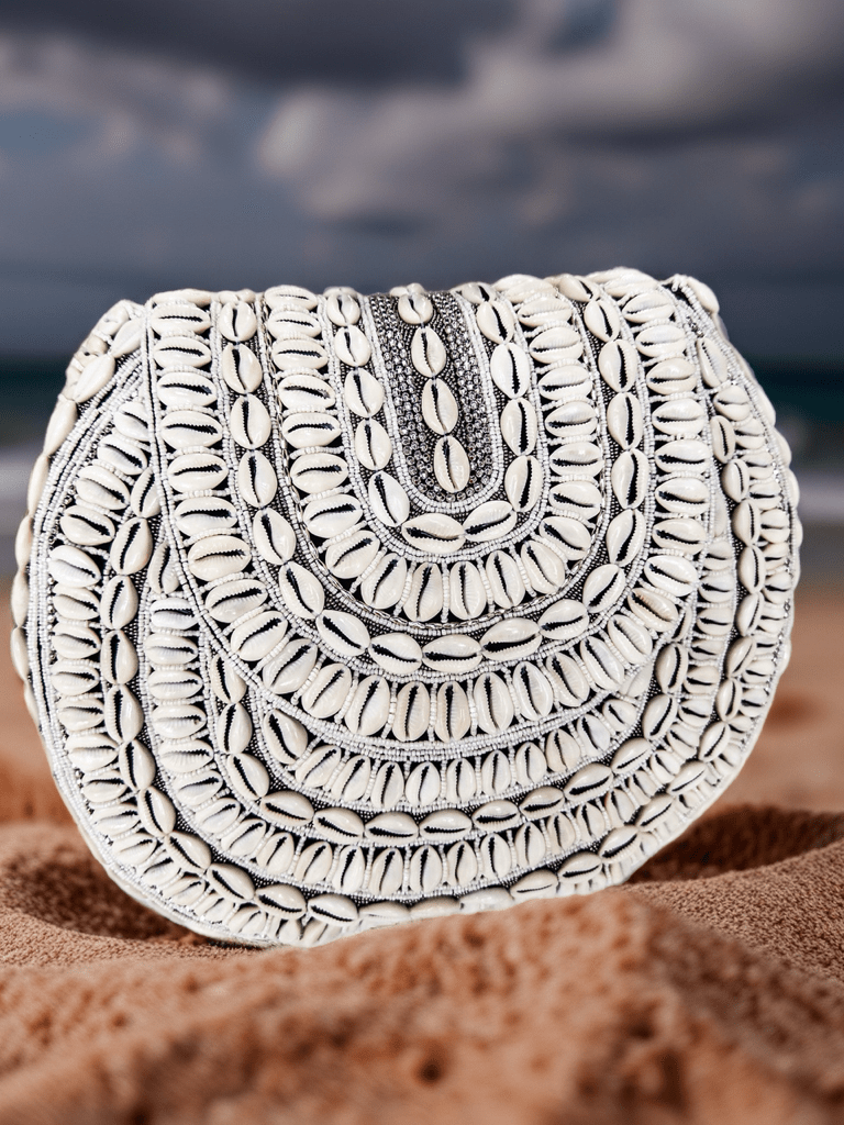 Bahari Luxe Cowry Shell Clutch - Artisan Hancrafted