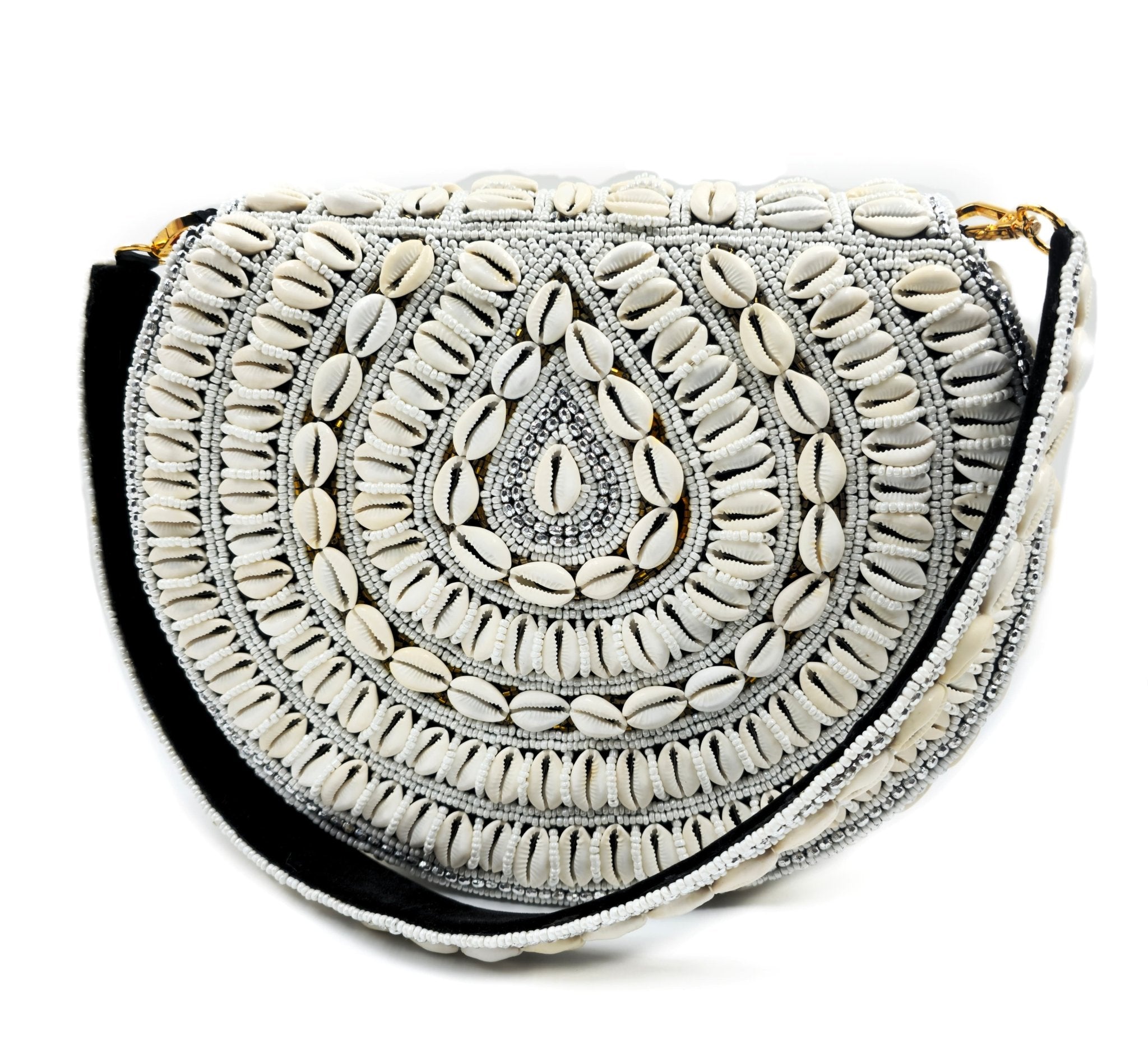 Bahari Luxe Cowry Shell Clutch - Artisan Hancrafted