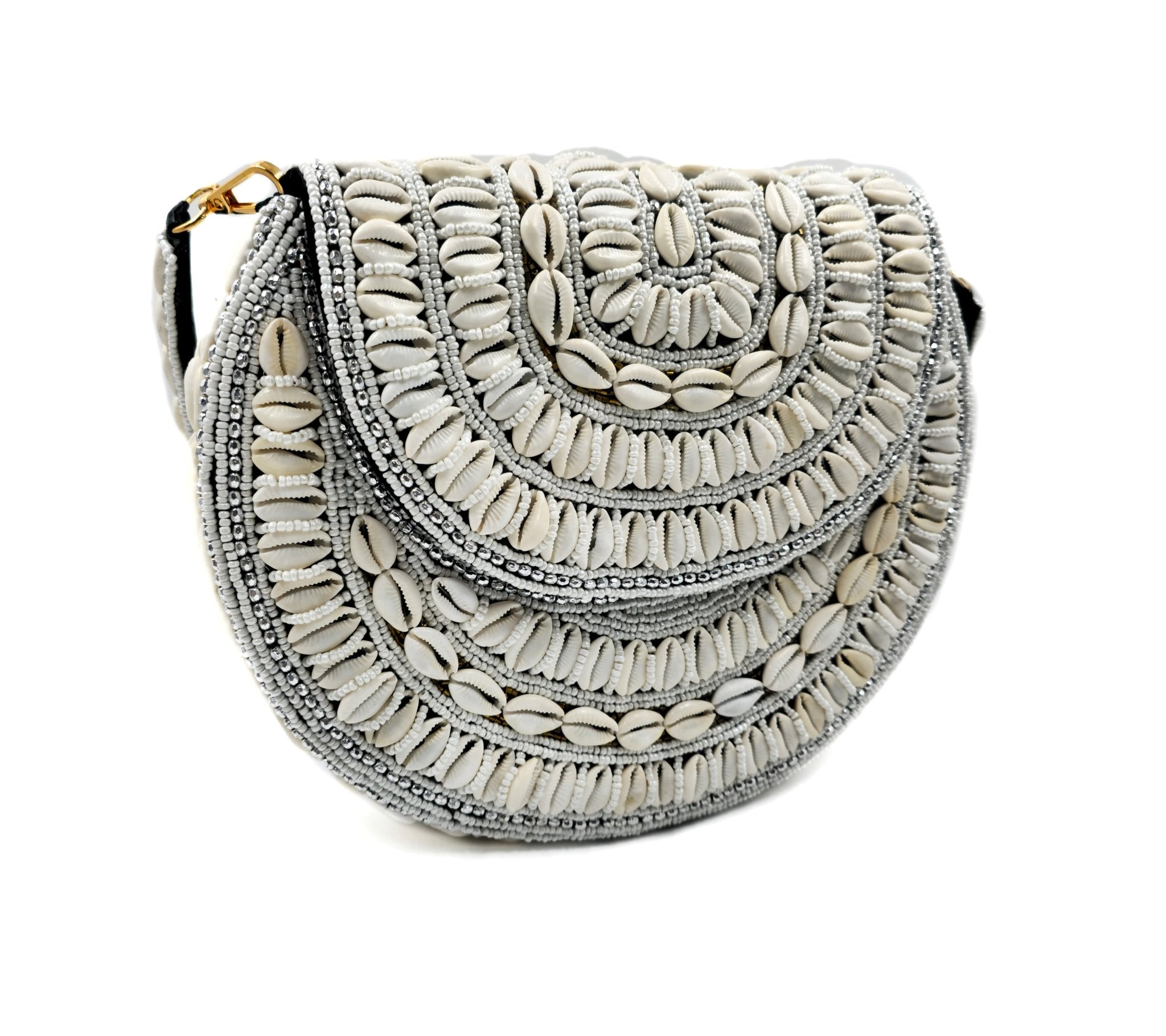 Bahari Luxe Cowry Shell Clutch - Artisan Hancrafted