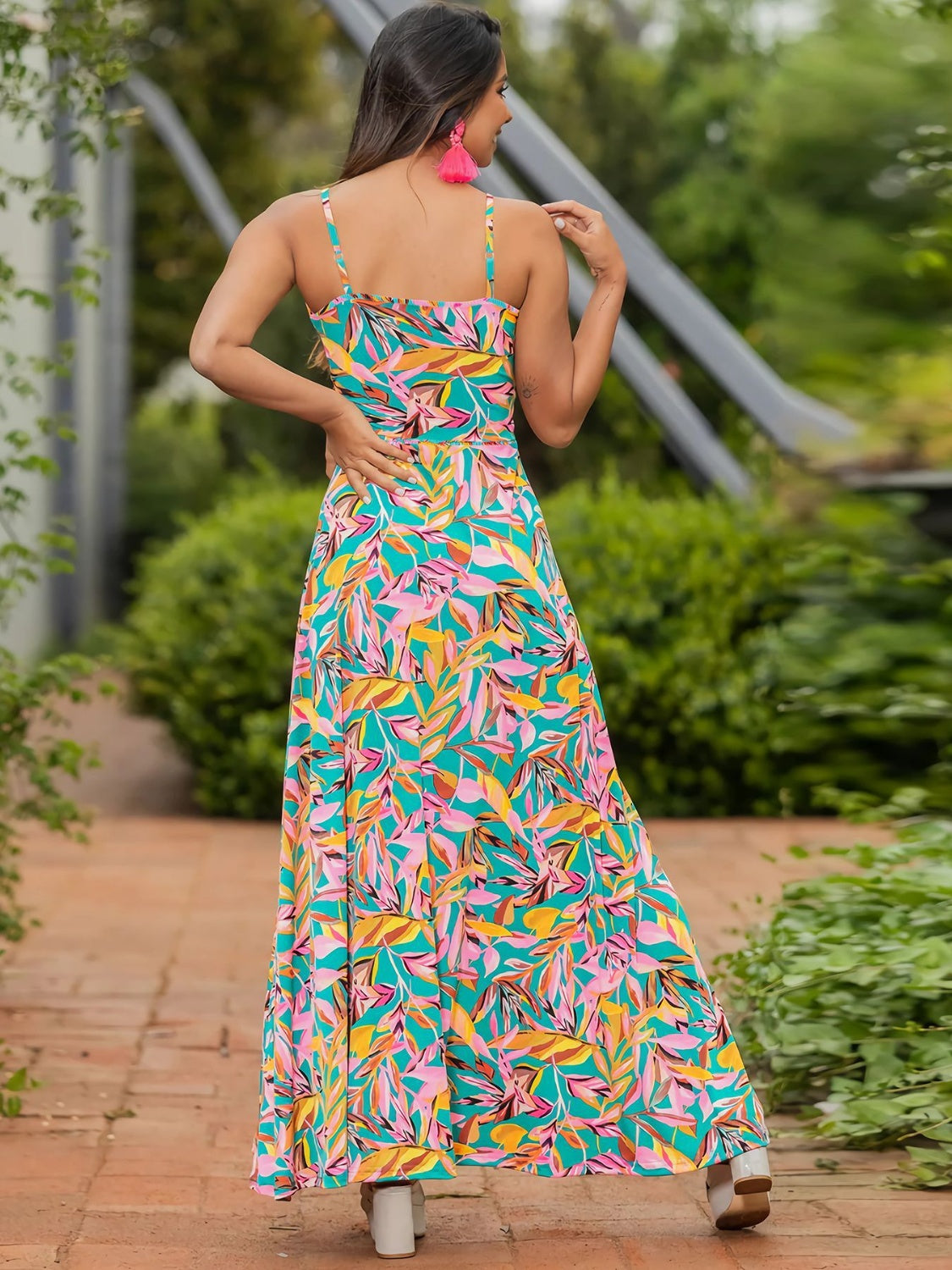 Tropical Vacation Maxi Resort Dress