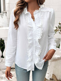 Lace Detail Long Sleeve Shirt