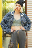 Raw Hem Long Sleeve Denim Boho Jacket