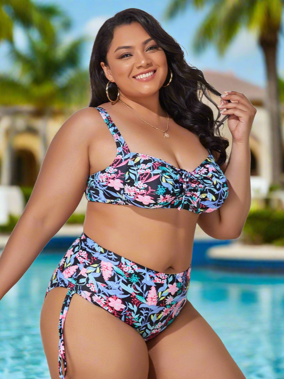 Plus Size Wide Strap Bikini