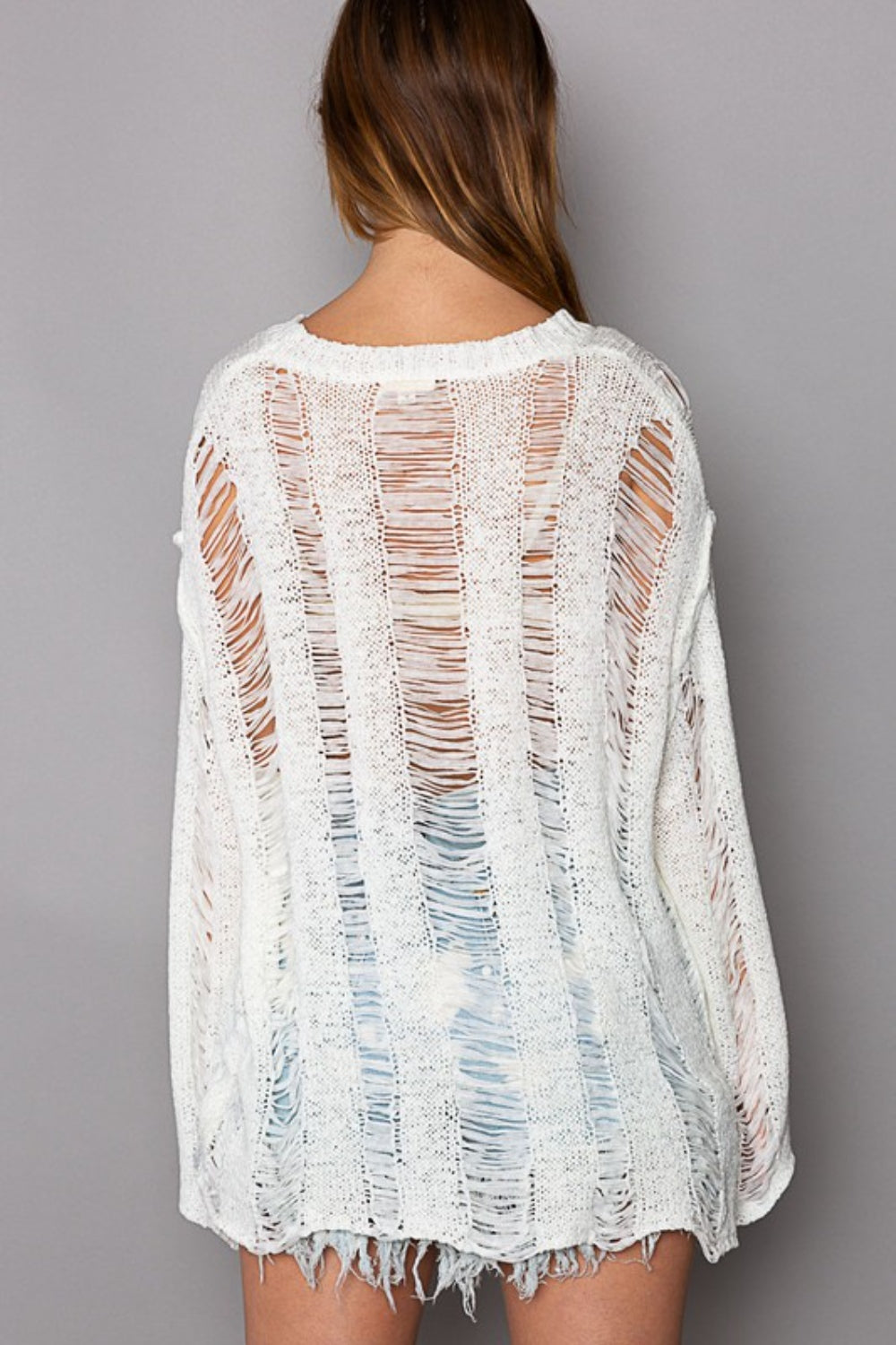 Long Sleeve Knit Cover Up