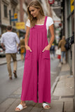 Full Size Wide Leg Overalls with Pockets