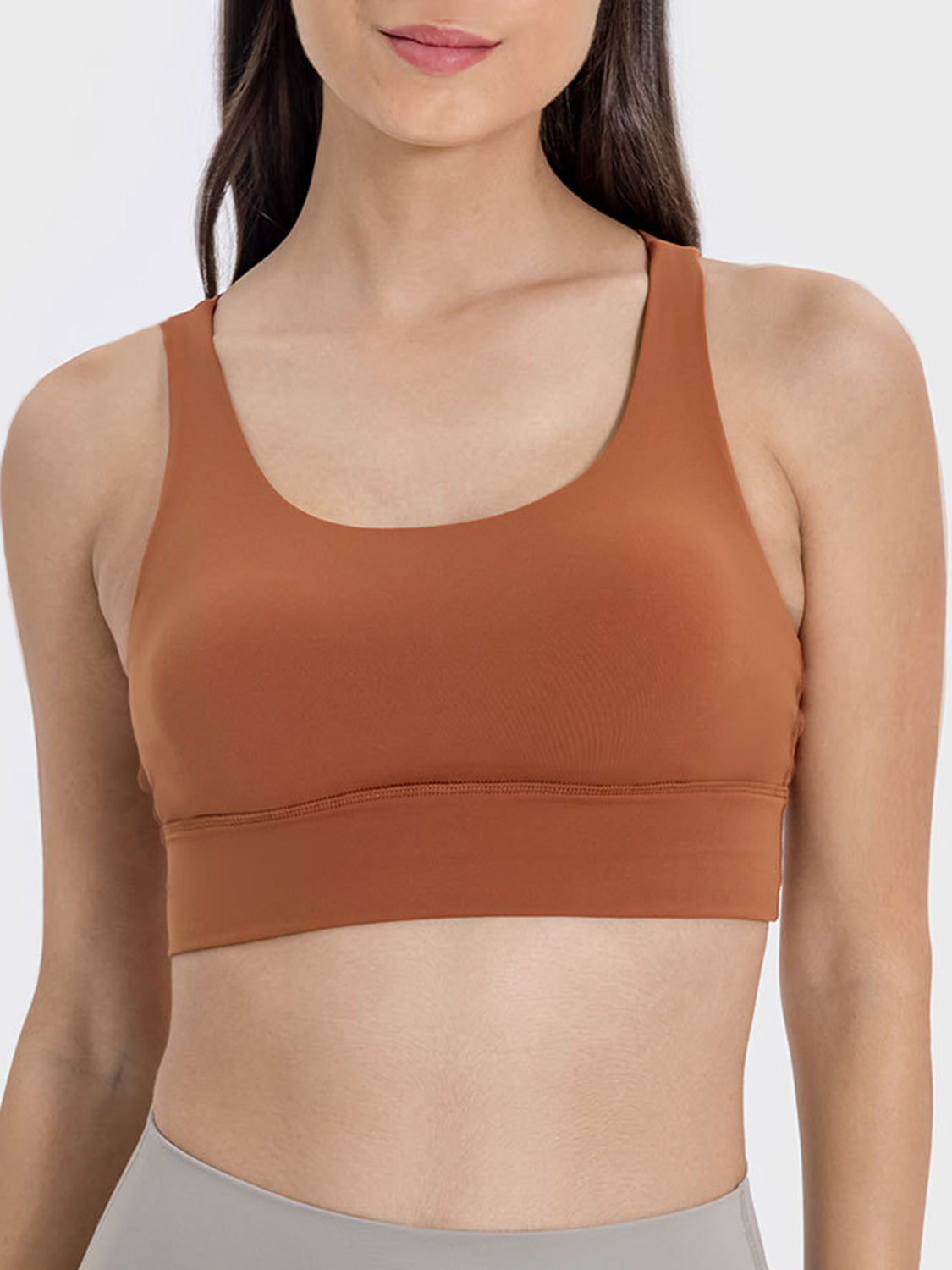 Crisscross Scoop Neck Active Yoga Tank