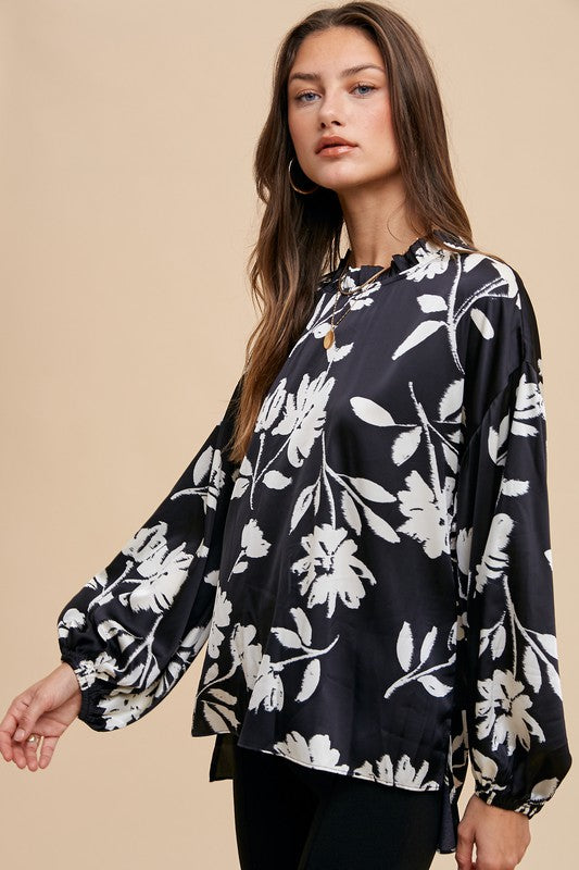 Balloon Sleeve Resort Blouse