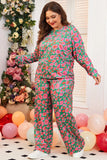 Plus Size Long Sleeve Loungewear Set