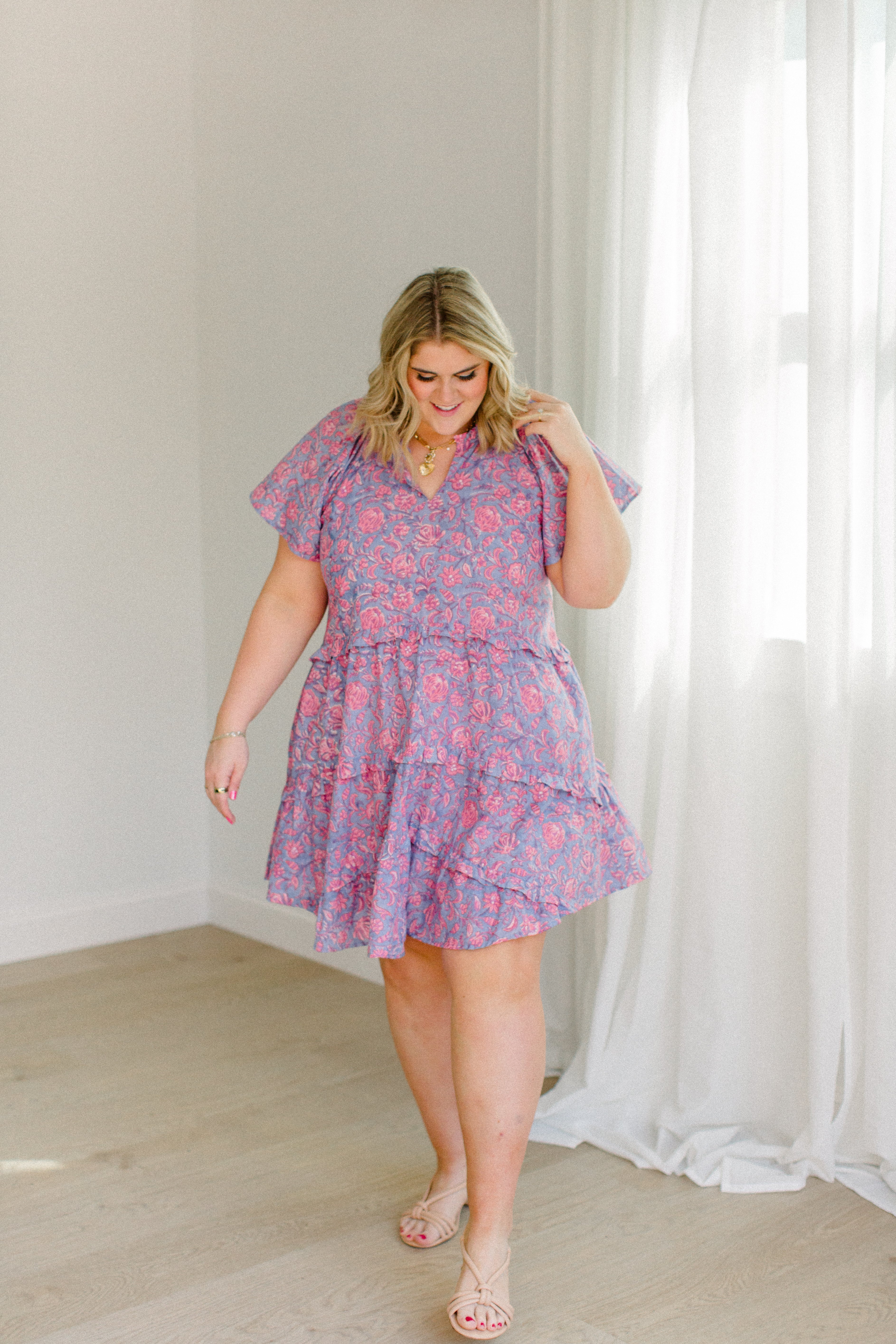 The Kathleen Dress in Orchid Rose - Final Sale Plus Size