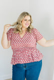 The Judy Top in Crimson Grove Plus Size