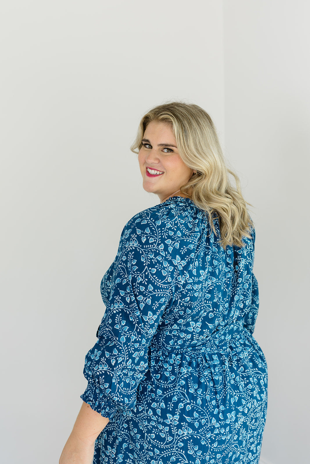 The Savana Midi Dress in Winter Blossom Plus Size