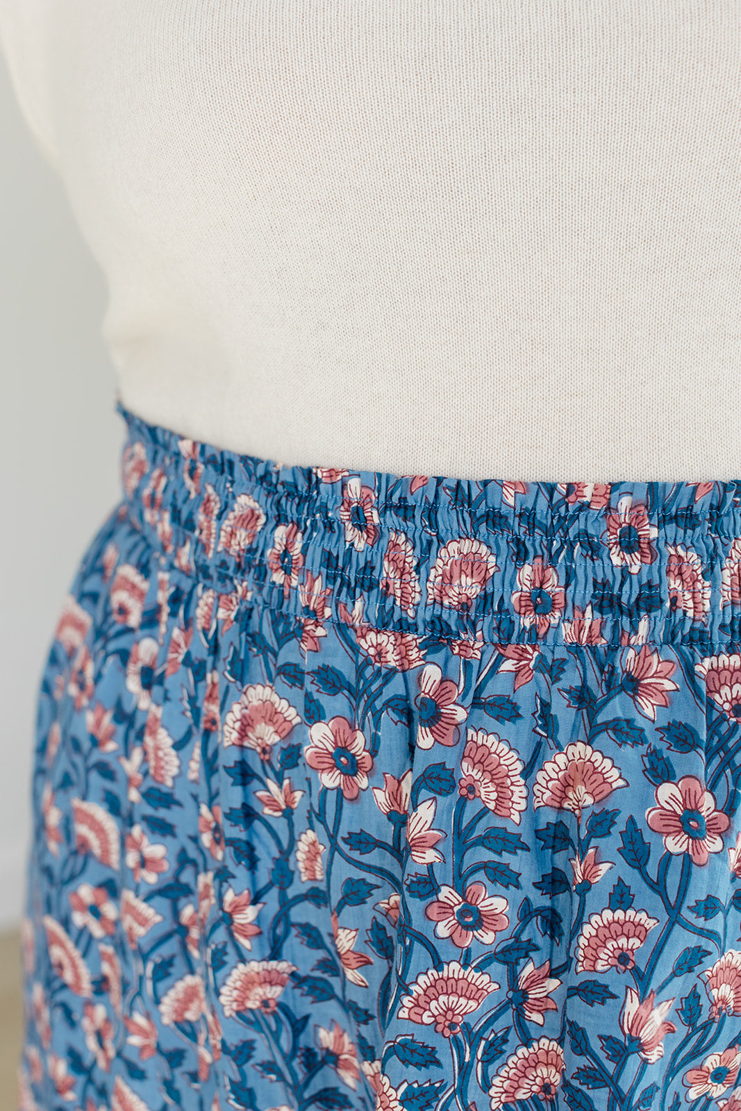 The Melissa Skirt in Indigo Bloom Plus Size