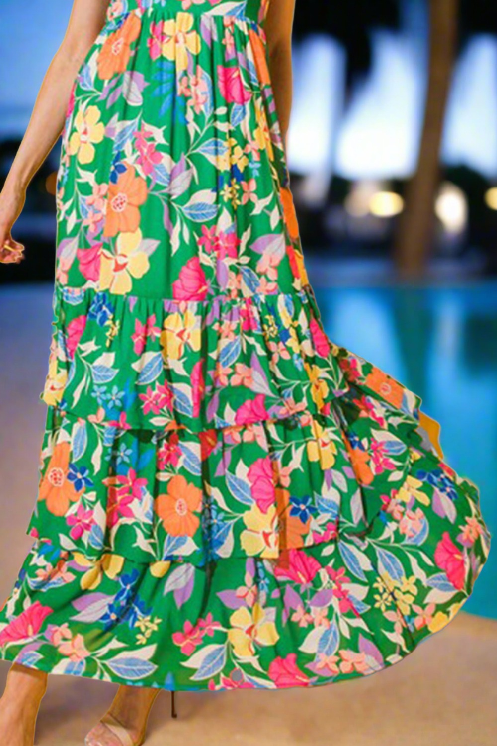 Floral Tiered Maxi Summer Dress