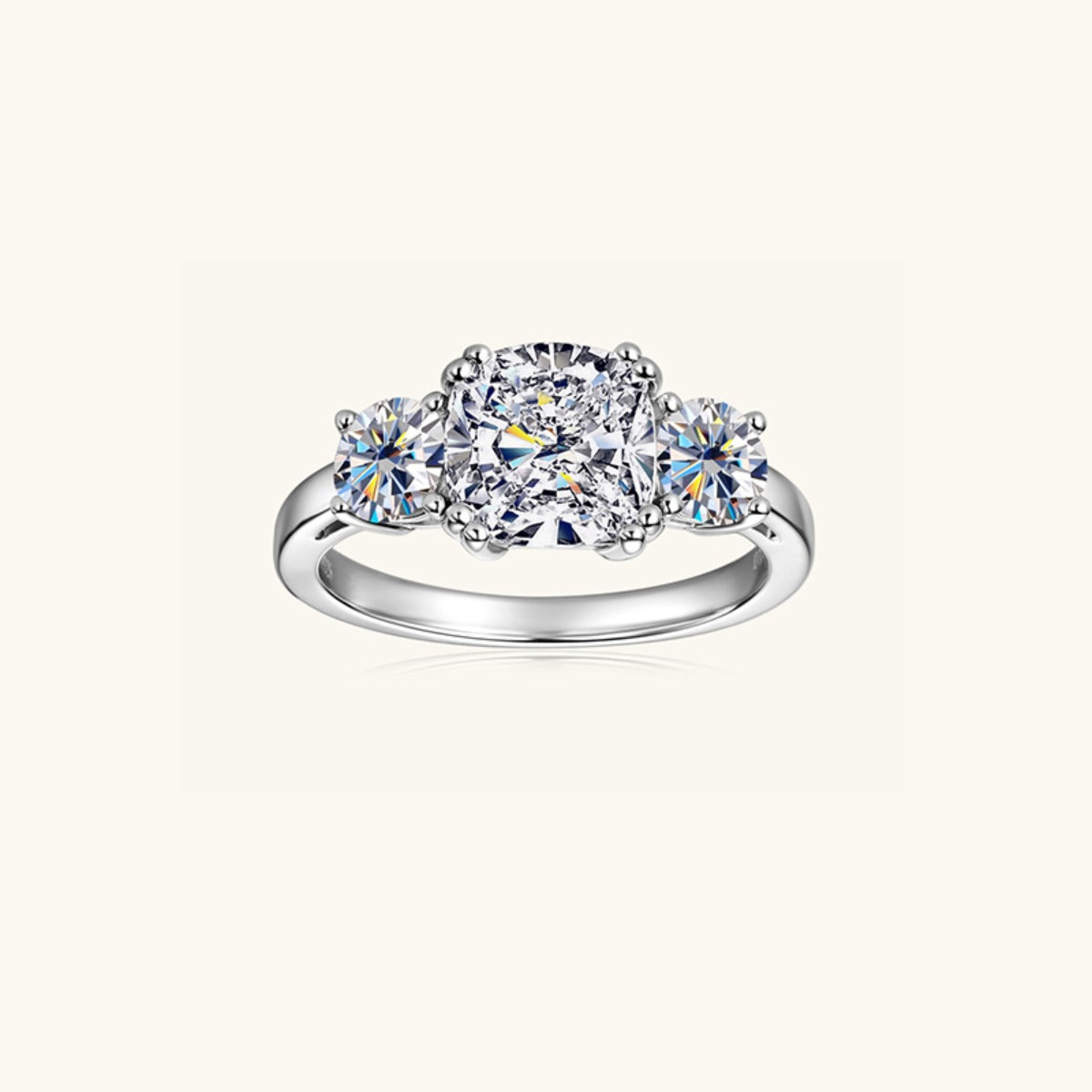 3.5 Carat Moissanite 925 Sterling Silver Ring