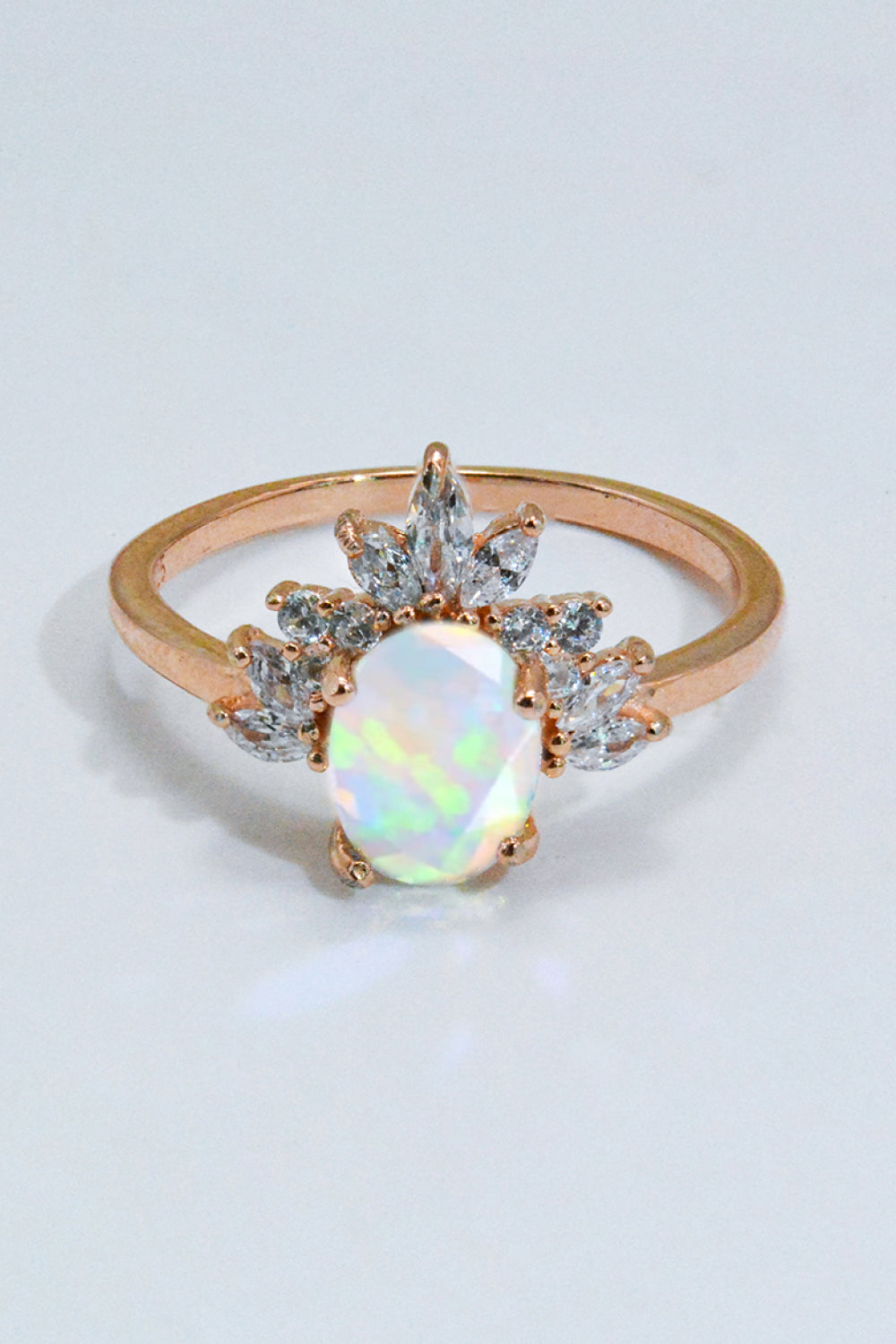 925 Sterling Silver Opal Ring