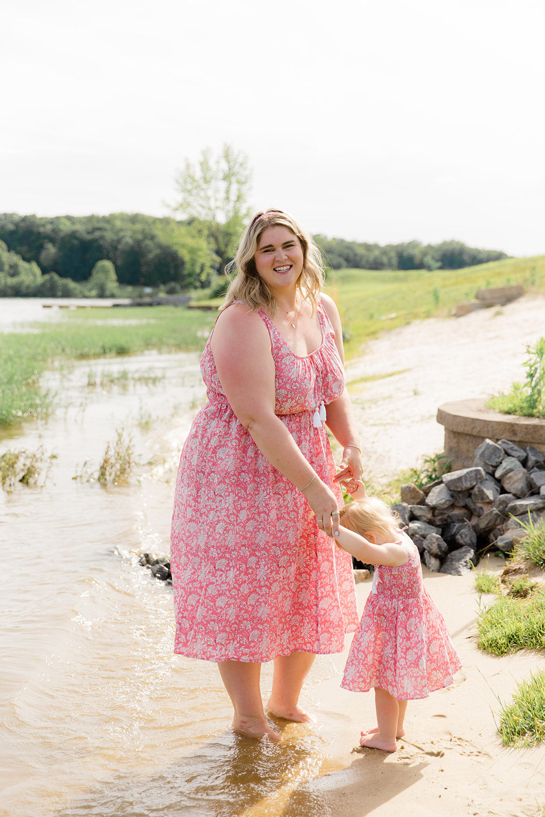 The Kiley Tank Dress in Watermelon Sorbet Plus Size