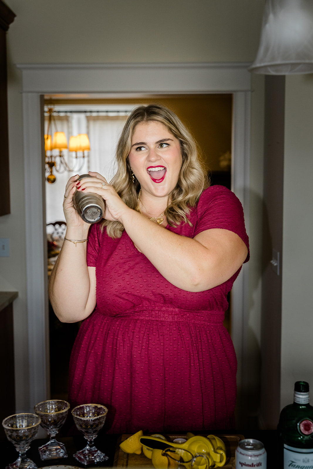 The Sarah Maxi Dress in Sugar Plum Dobby Plus Size