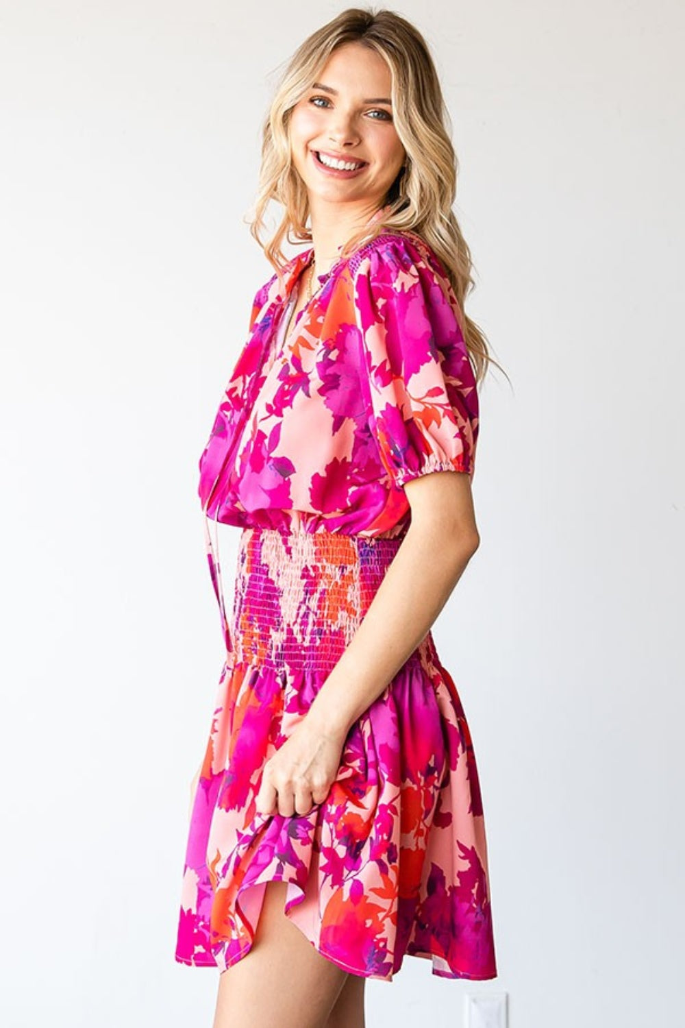 Short Floral Resort Dress